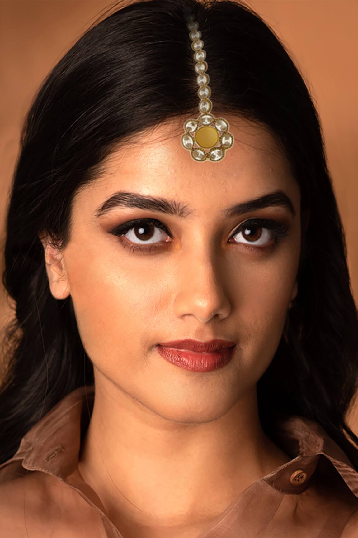 Suhani Pittie Coin & Crystal Embellished Maangtikka