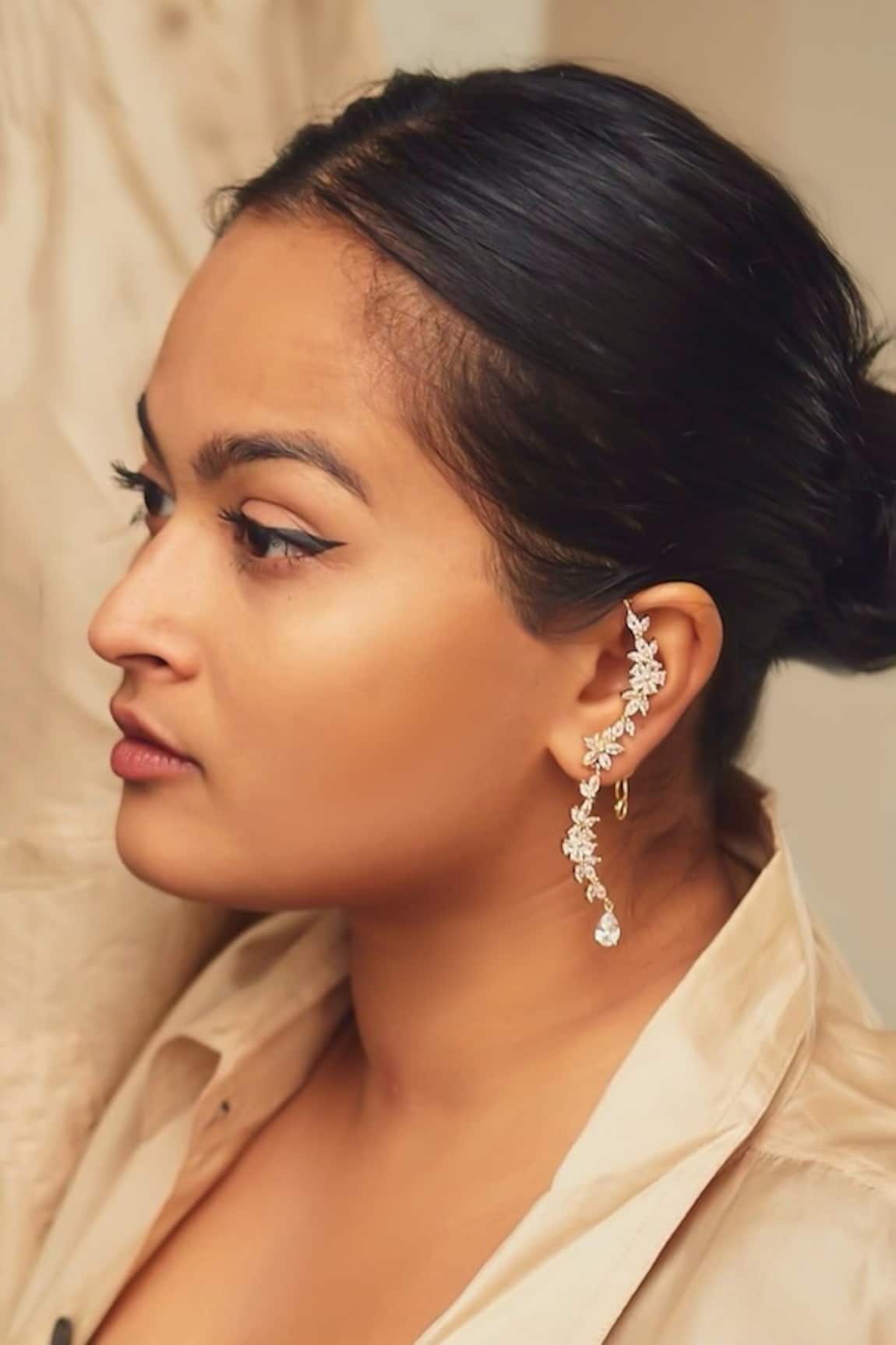 MAALICIOUS JEWELRY Zirconia Embellished Creeper