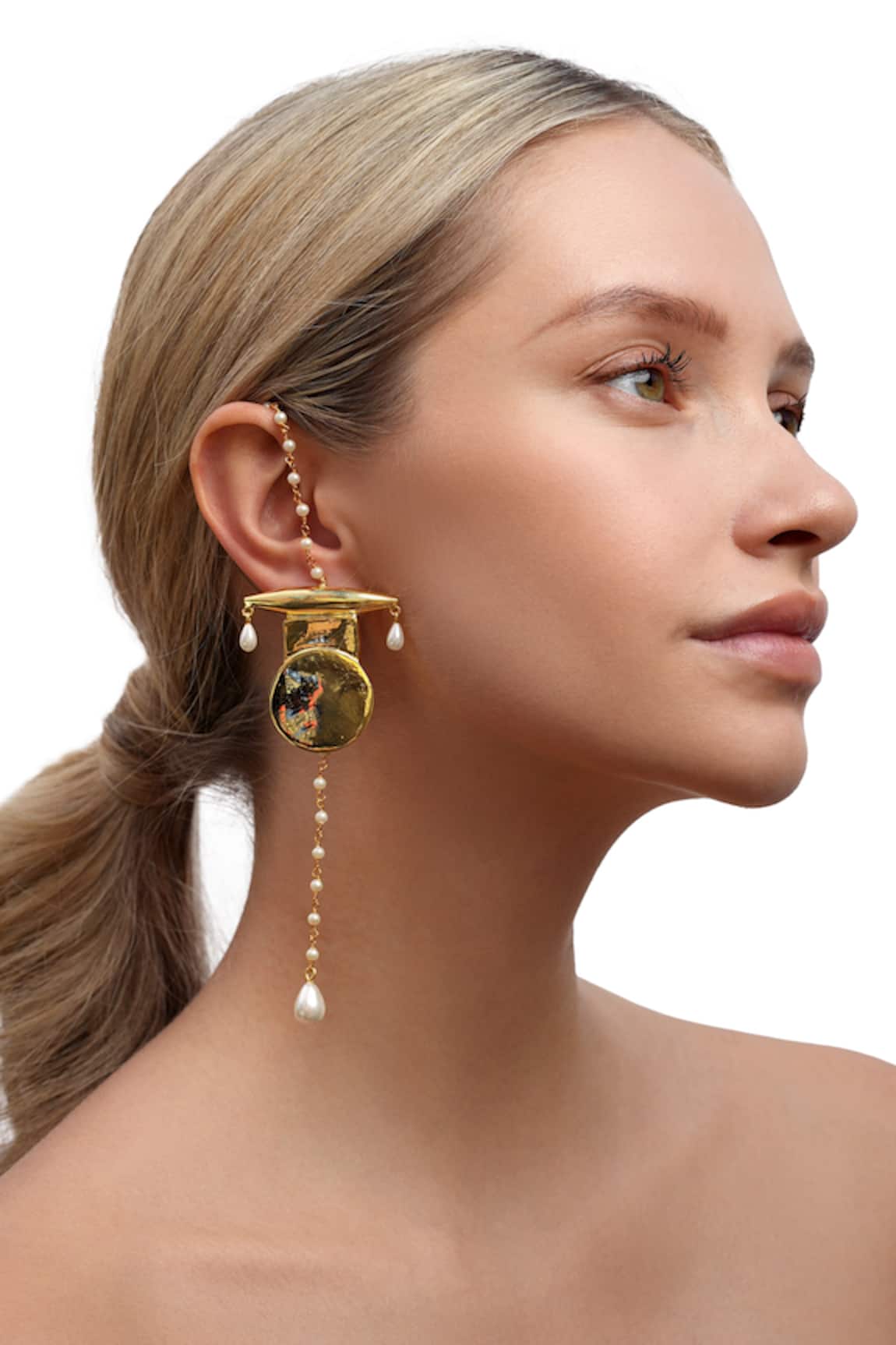 MAALICIOUS JEWELRY Ellora Geometric Shaped Earrings 