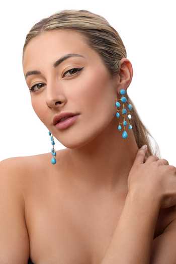 MAALICIOUS JEWELRY Flo Stone Embellished Earrings 