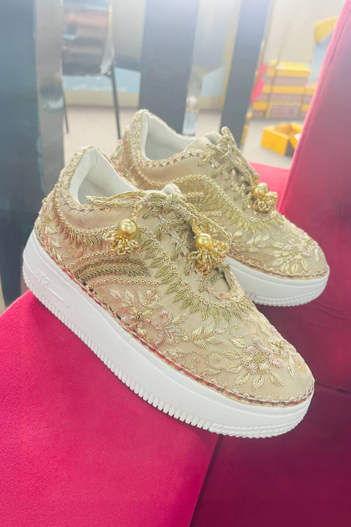 Shiveen Shiveen Krit Embroidered Sneakers 