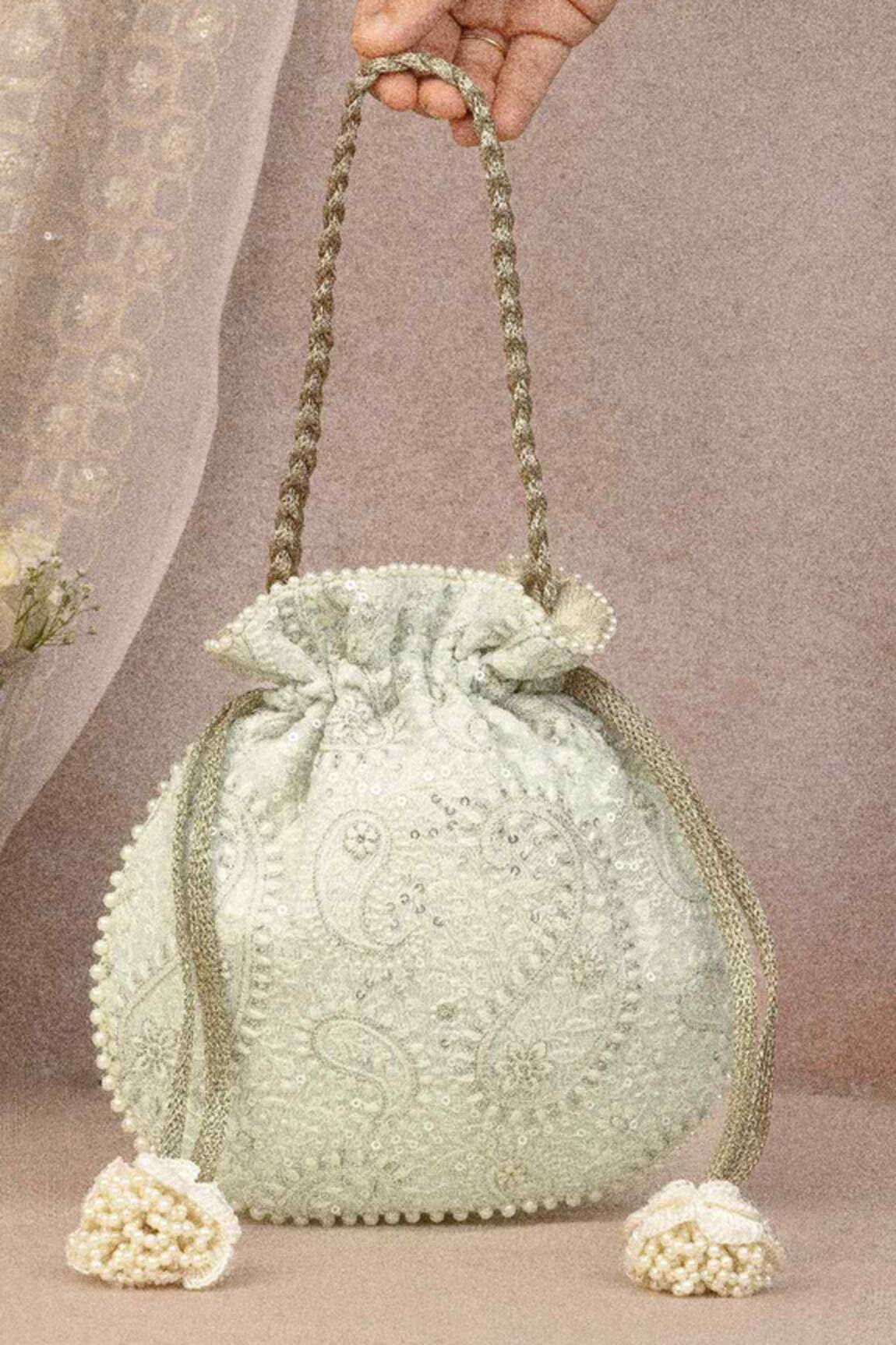 Amyra Rhea Paisley Embroidered Potli Bag