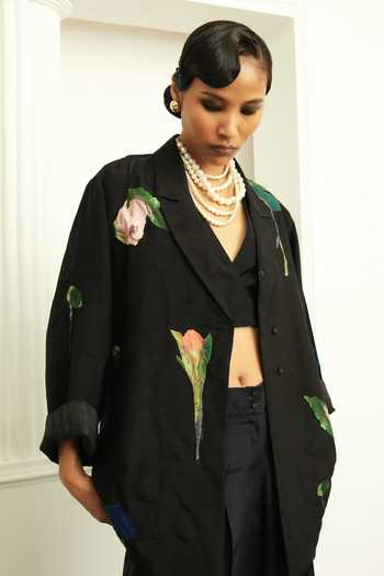 OFRIDA Psyflora Applique Shirt 