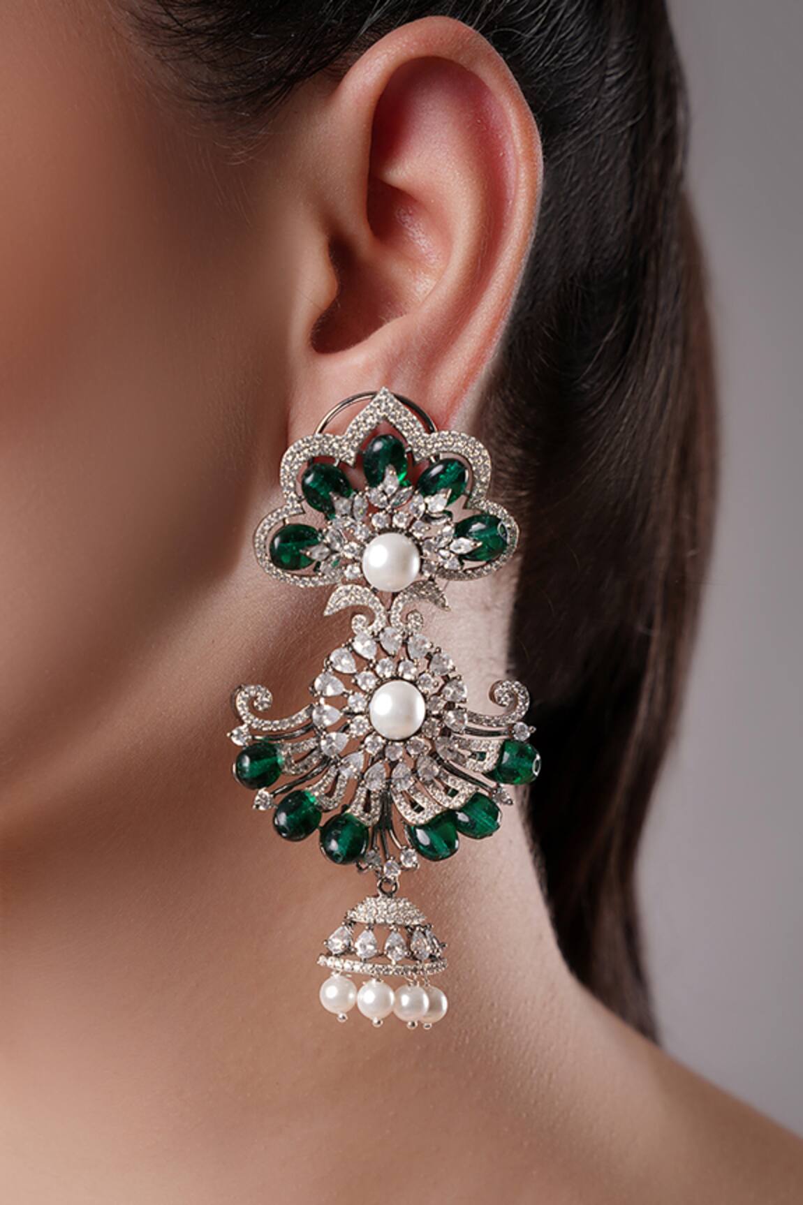 Xago Le Phelipe Floret Motif Earrings 