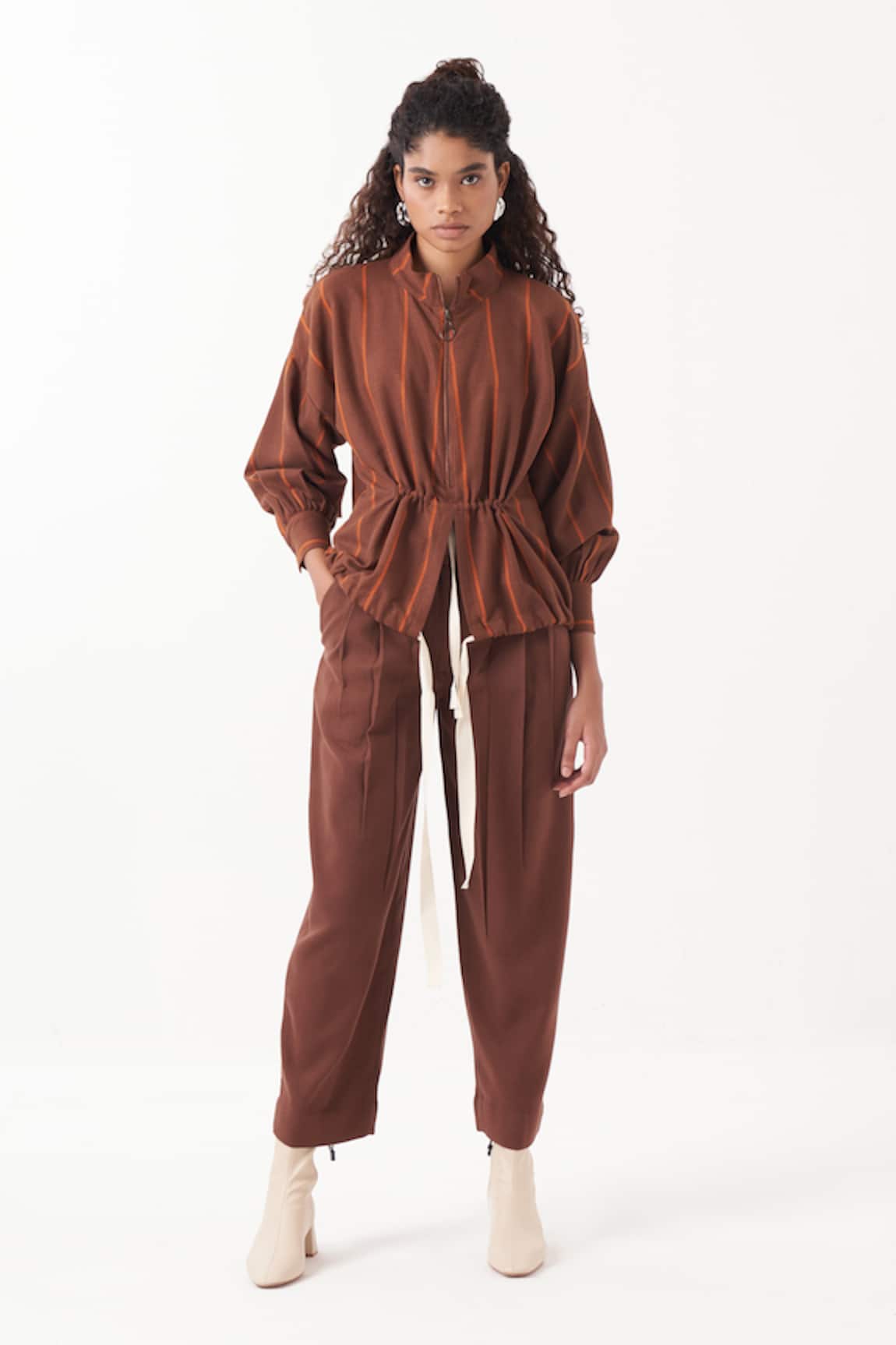 Three Solid Three Pleat Pant 