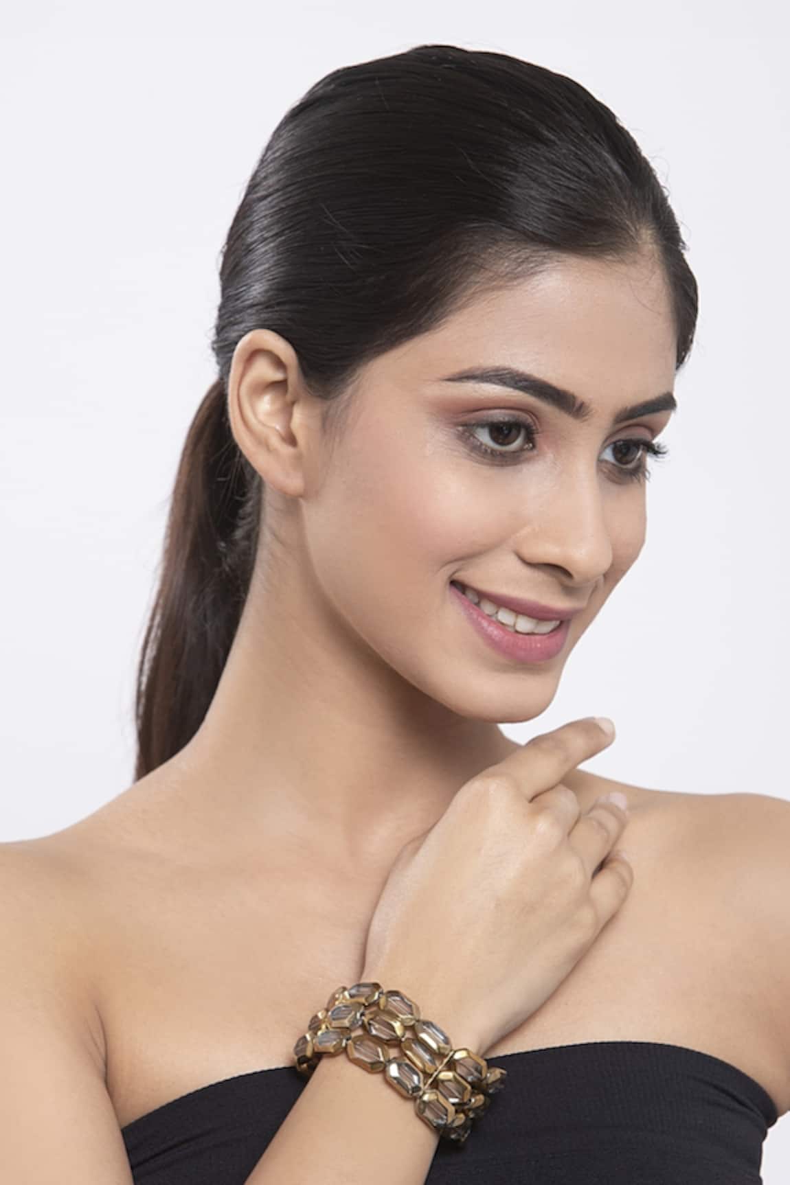 Bijoux By Priya Chandna Multi Row Link Bracelet