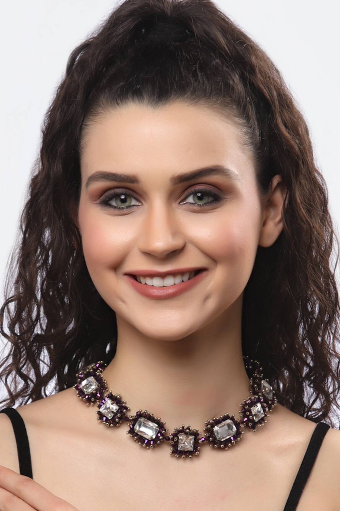 Bijoux By Priya Chandna Celestial Sparkle Bead Studded Choker