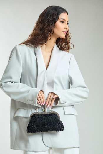 Boxwish By Bhumika Mermaid Pearl Embellished Clutch Bag 