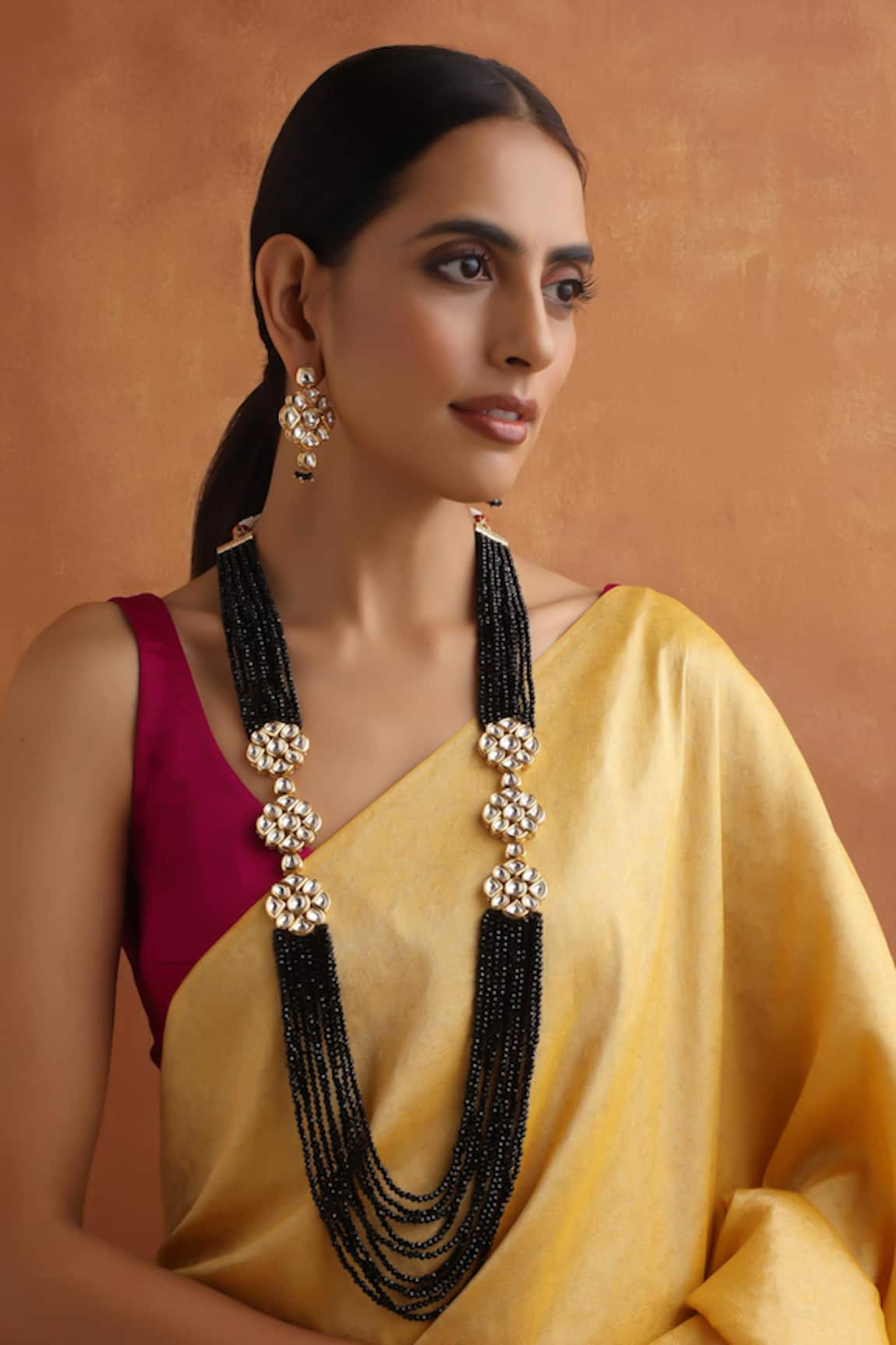 Swabhimann Beaded Layered Necklace Set