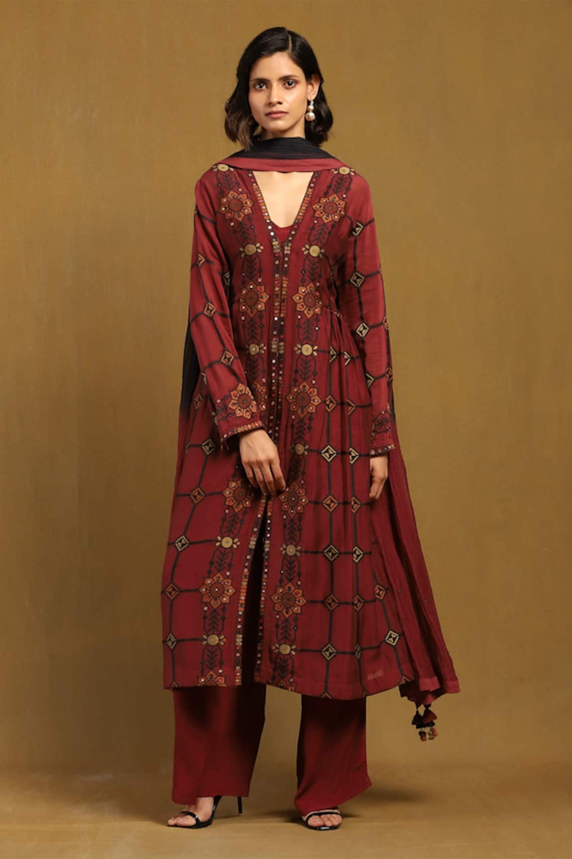 Ritu Kumar Kinnauri Printed Kurta Set 