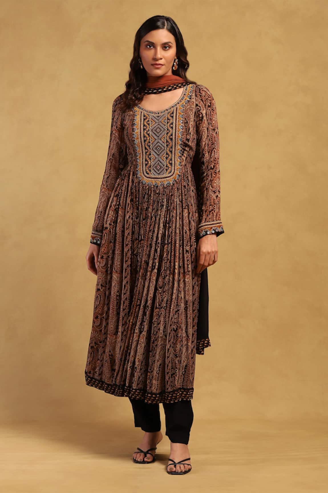 Ritu Kumar Meraki Paisley Print Kurta Set 