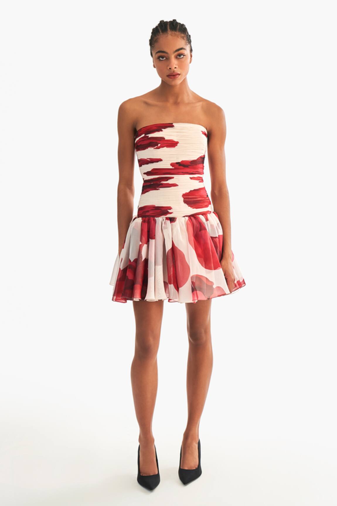 Gauri & Nainika Ruched Short Dress 