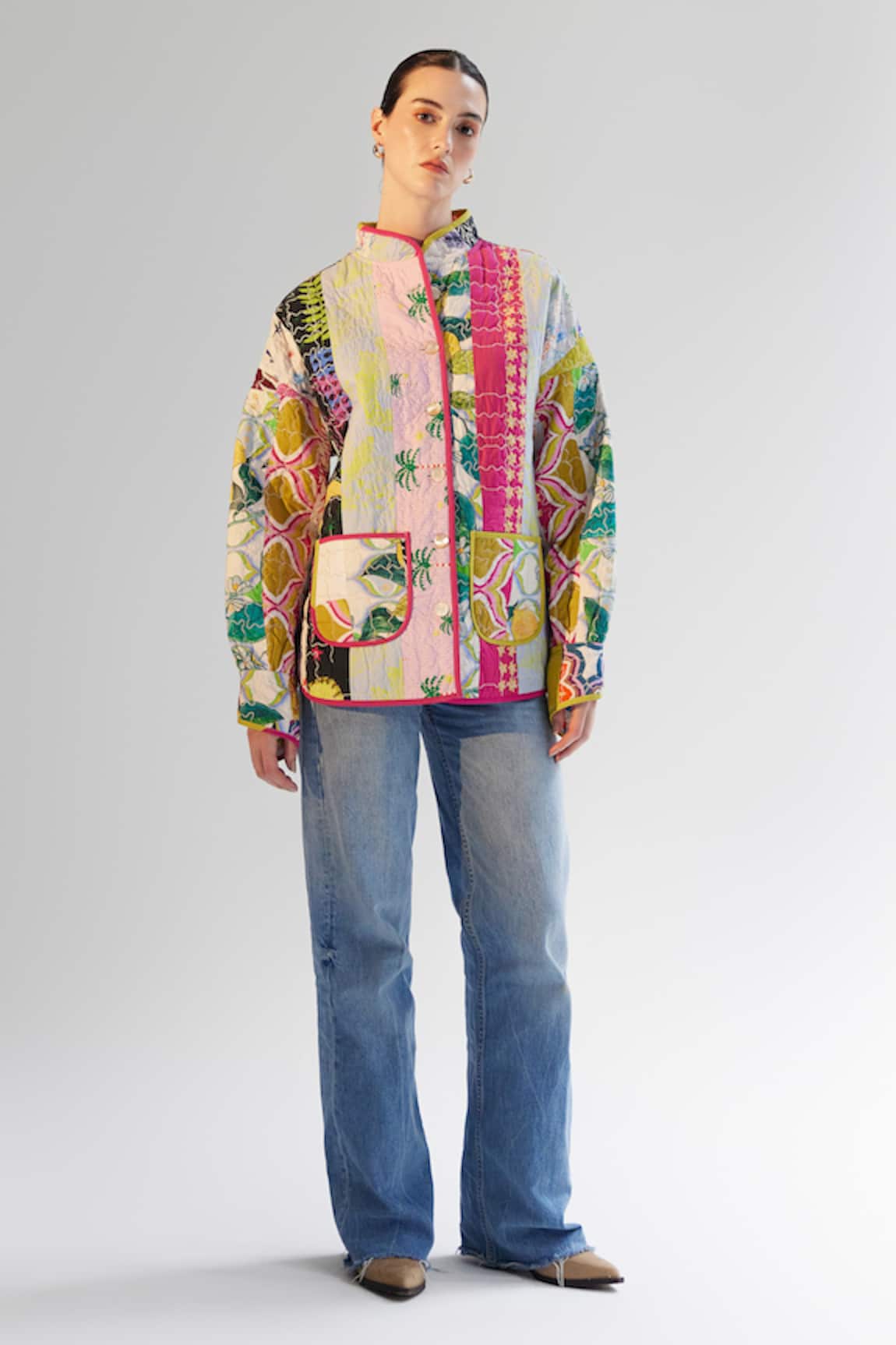 NOIB Noib Quilted Reversible Jacket