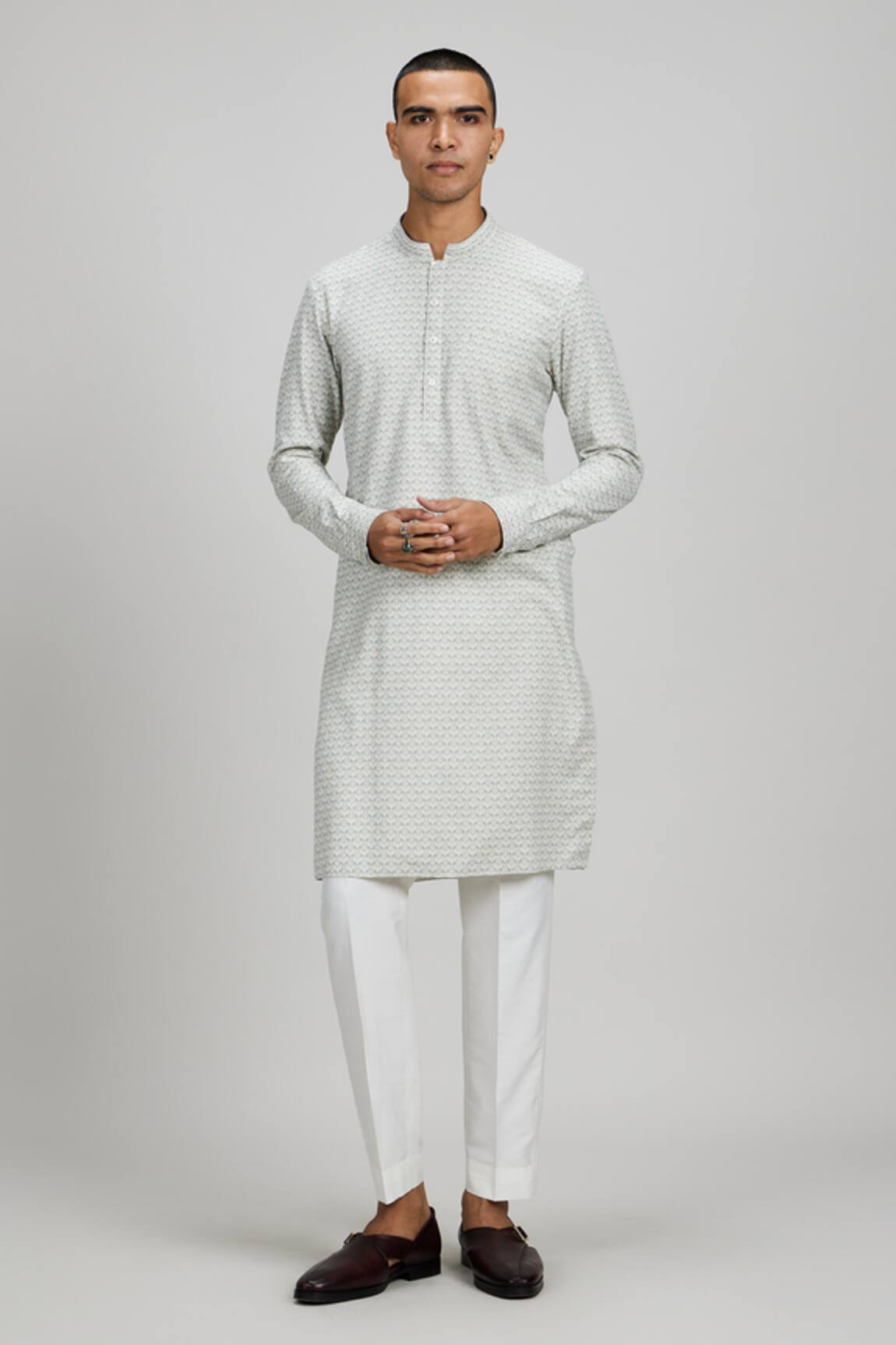 BUBBER COUTURE Geometric Printed Kurta Set 