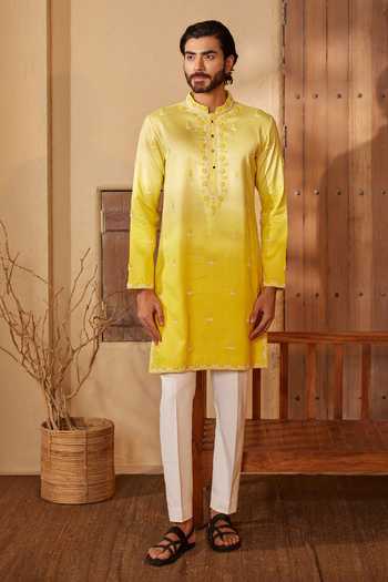 Shreyansh Designs Ombre Bead Embroidered Kurta Set