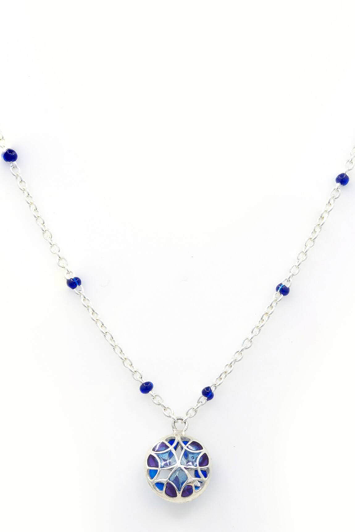 Manner Floral Ball Charm Pendant Necklace 