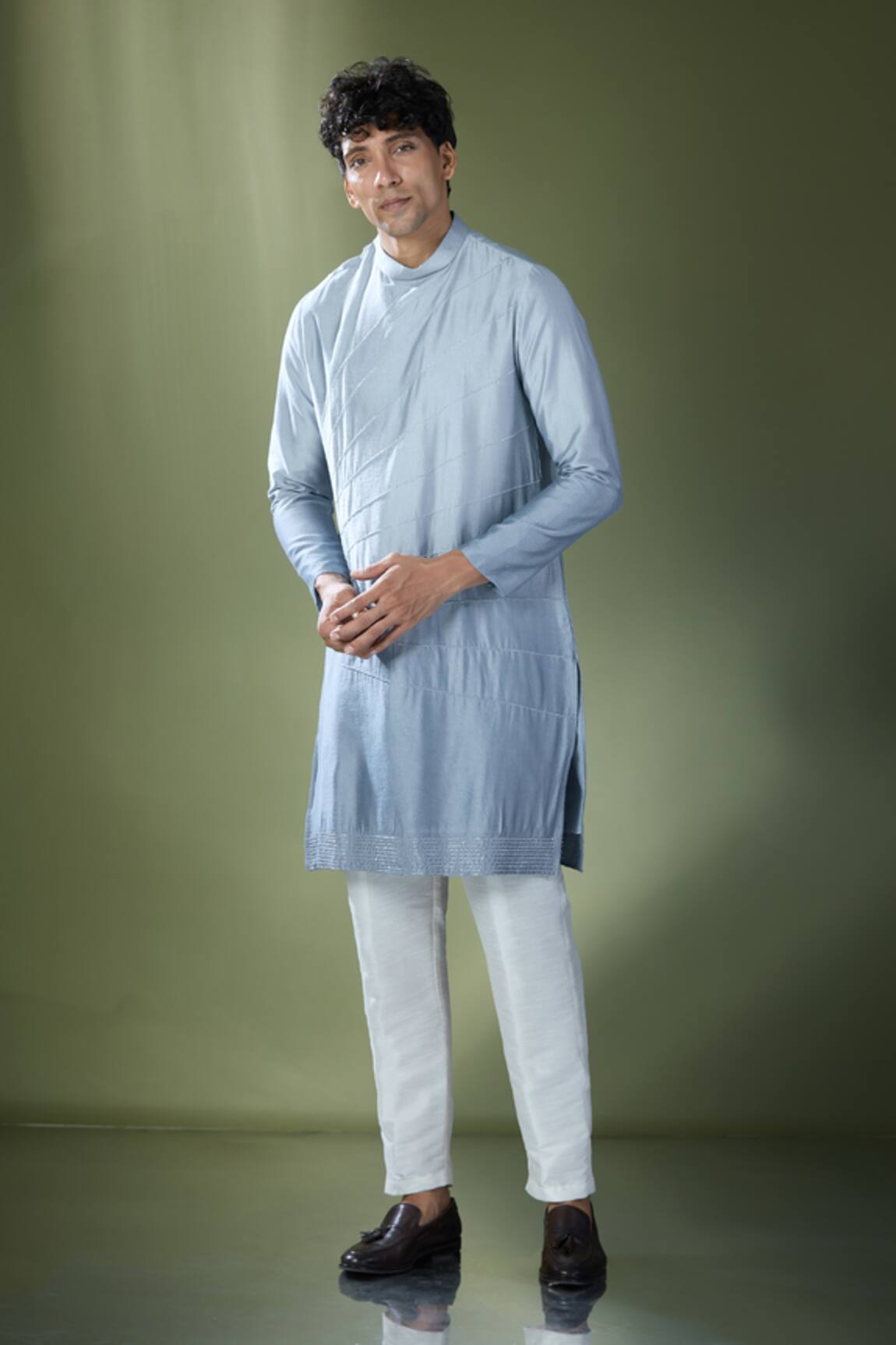 Rng Safawala Ombre Straight Kurta Set