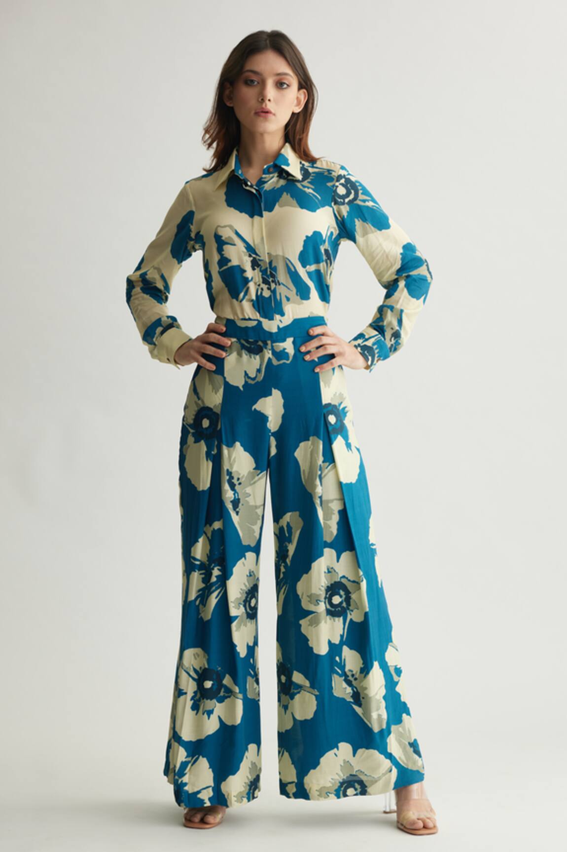 Koai Floral Print Flared Trouser 