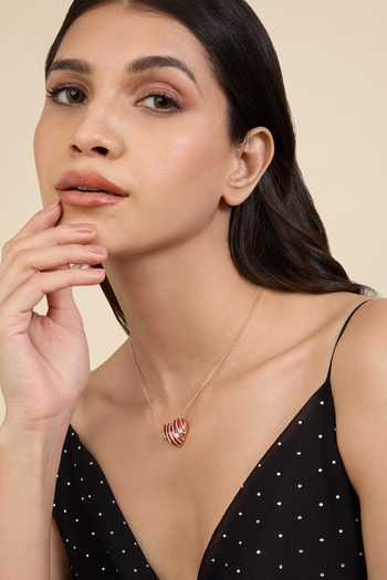 Isharya Heart Shaped Pendant Necklace 