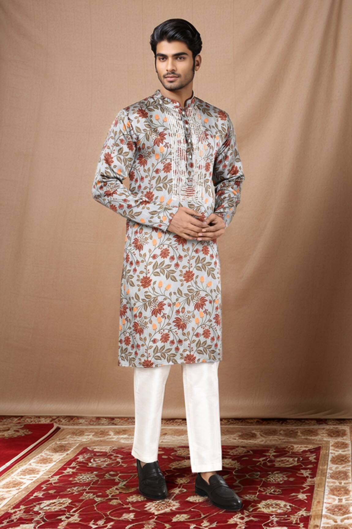 Arihant Rai Sinha Gul Print Kurta 