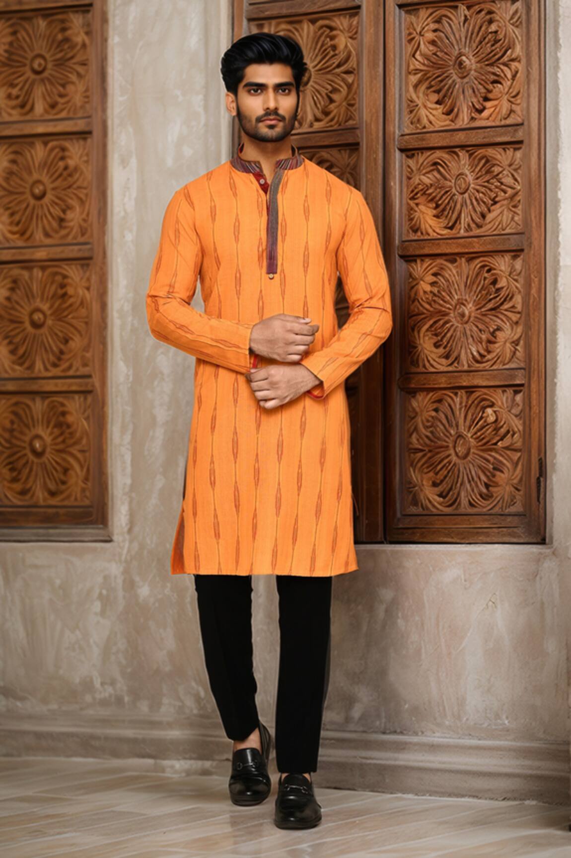 Arihant Rai Sinha Abstract Pattern Long Kurta 