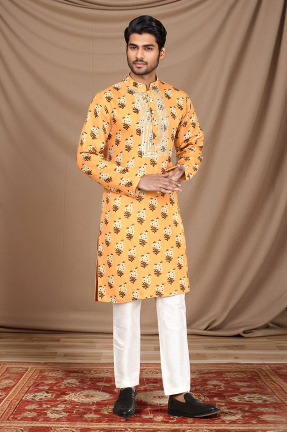 Arihant Rai Sinha Phool Print Kurta 