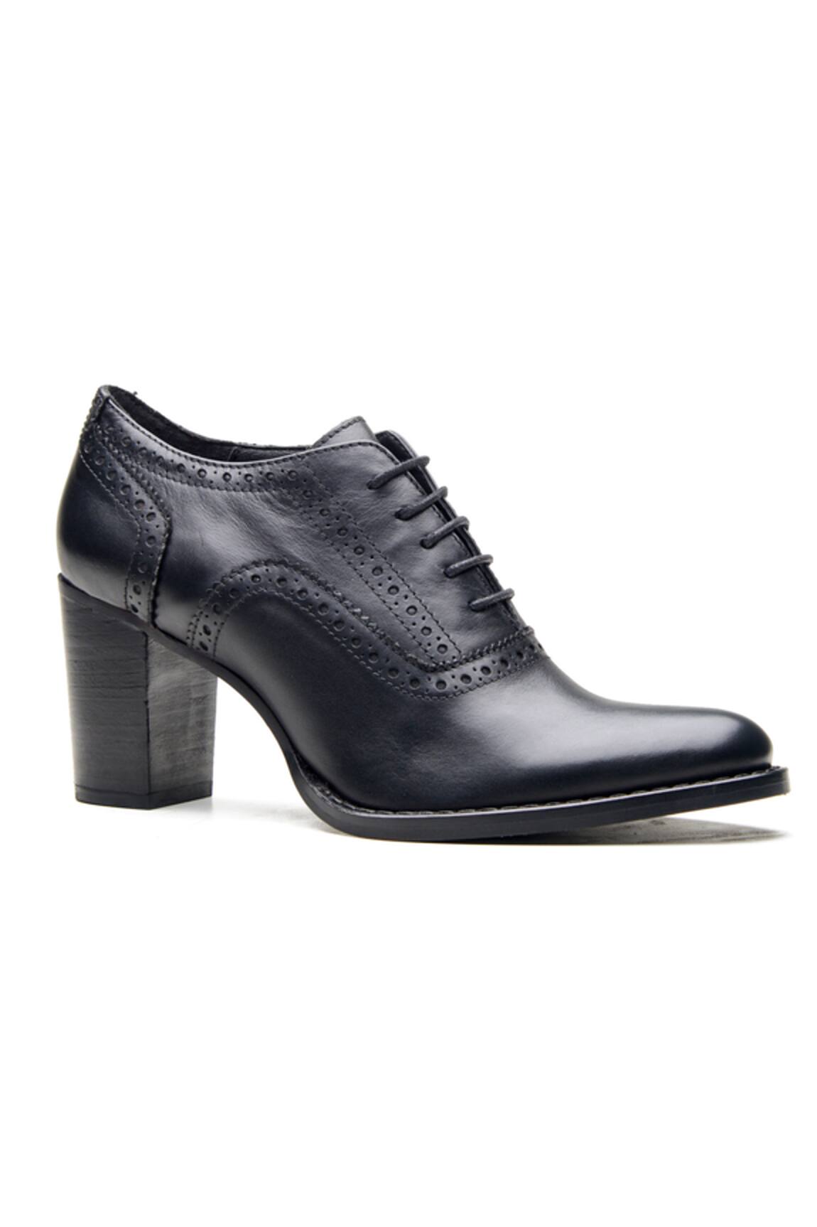 Dang Shoes Black Textured Leather Heeled Boots