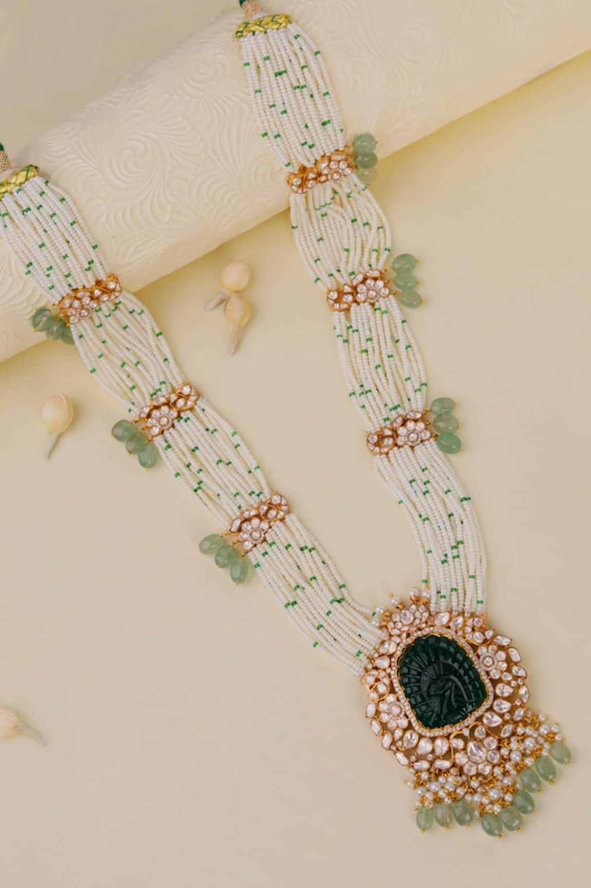 Riana Jewellery Peacock Jadau Kundan Necklace Set 