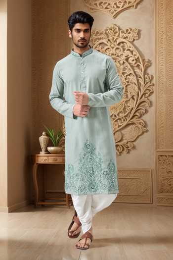 Arihant Rai Sinha Floral Mirror Embroidered Kurta & Patiala Set 