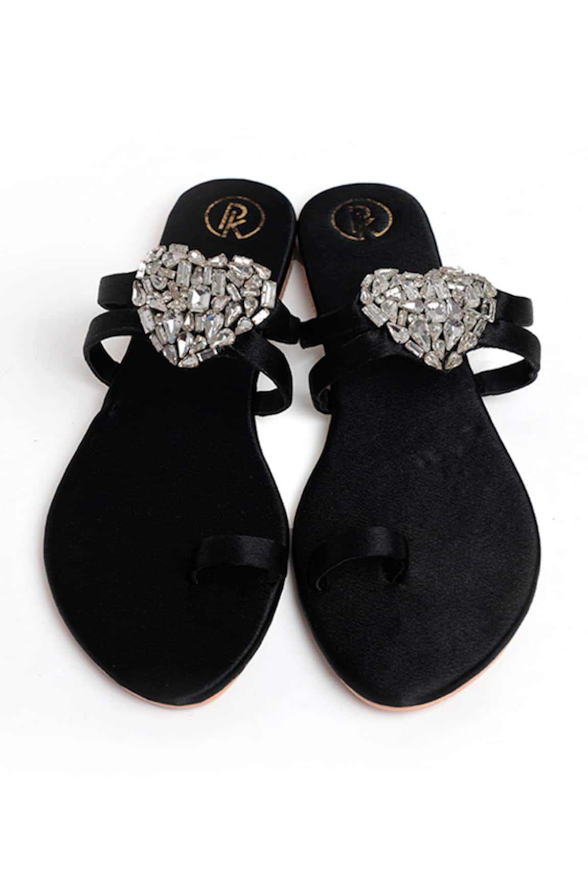 Preet Kaur Jewel Embellished Strap Kolhapuris 