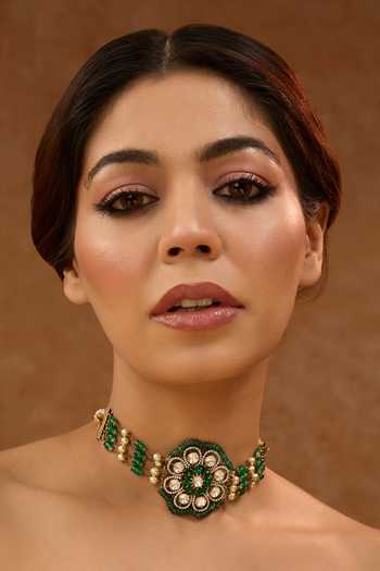 Karisa Designs Moissanite Embellished Choker Necklace 