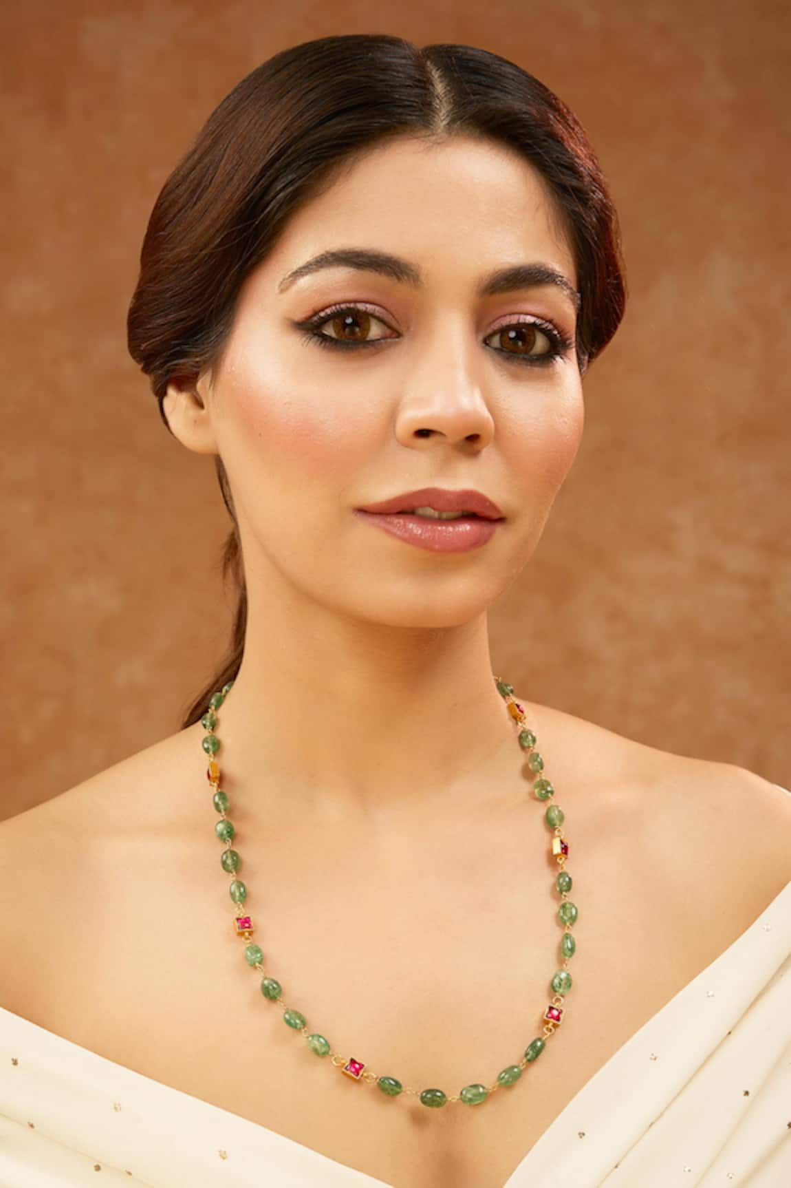 Karisa Designs Bead & Stone Embellished Necklace 