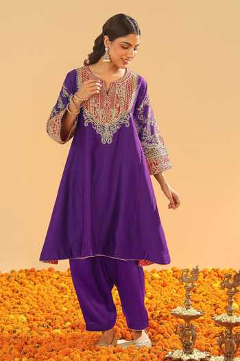 Sheetal Batra Mohsina Gota Work Choga Kurta With Salwar 