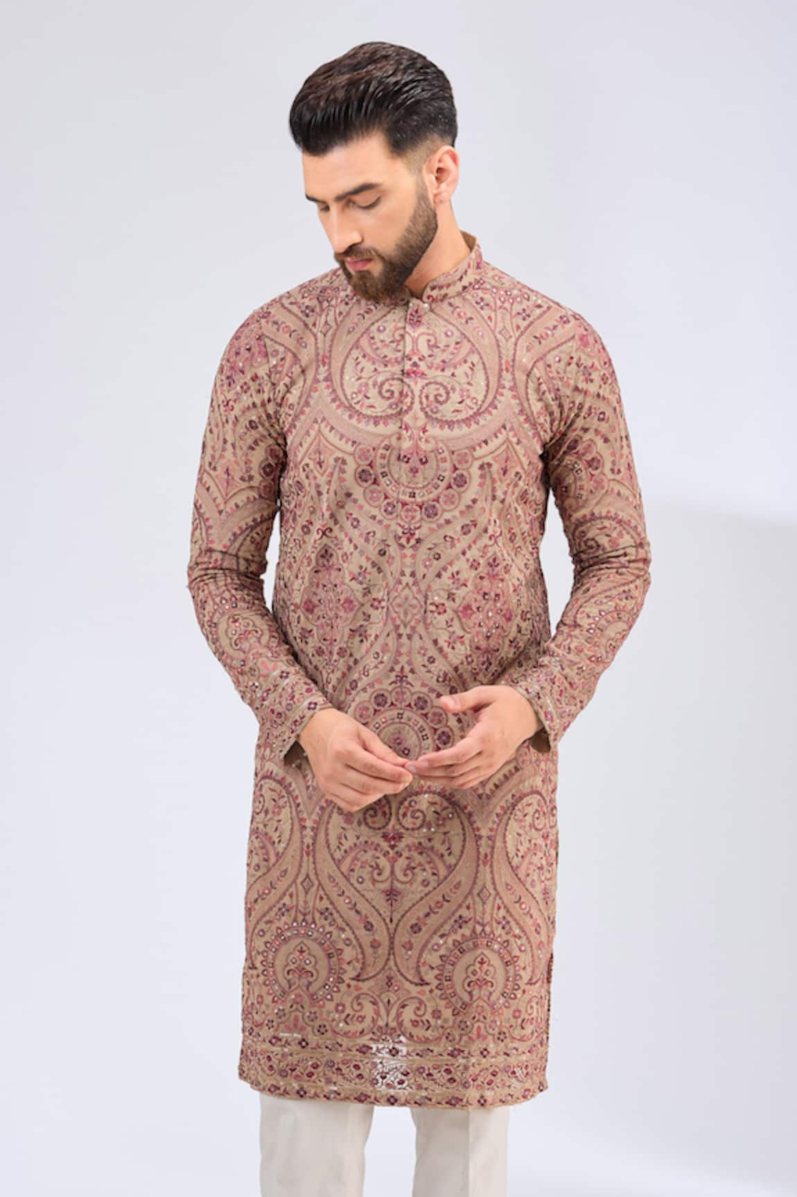 Kasbah Kashmiri Floral Embroidered Kurta 