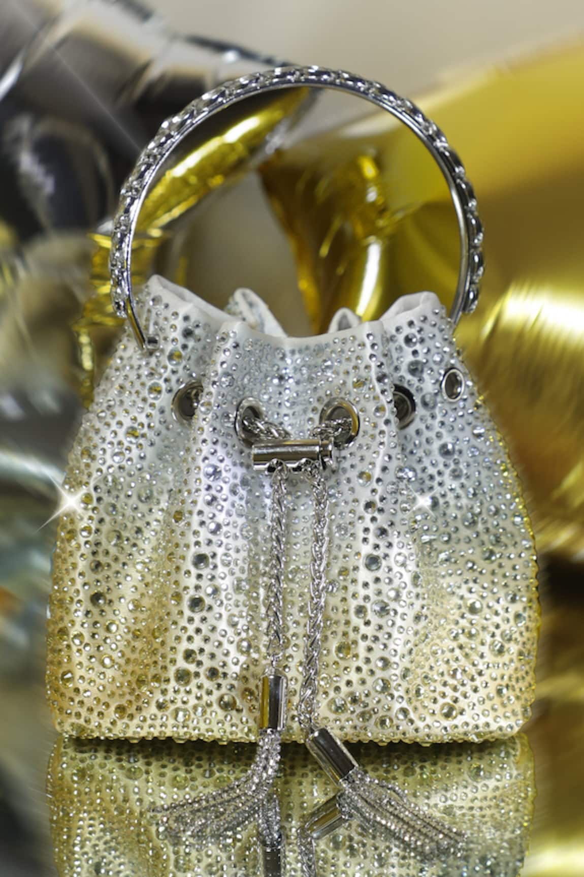 Be Chic Crystal Embellished Ombre Potli 