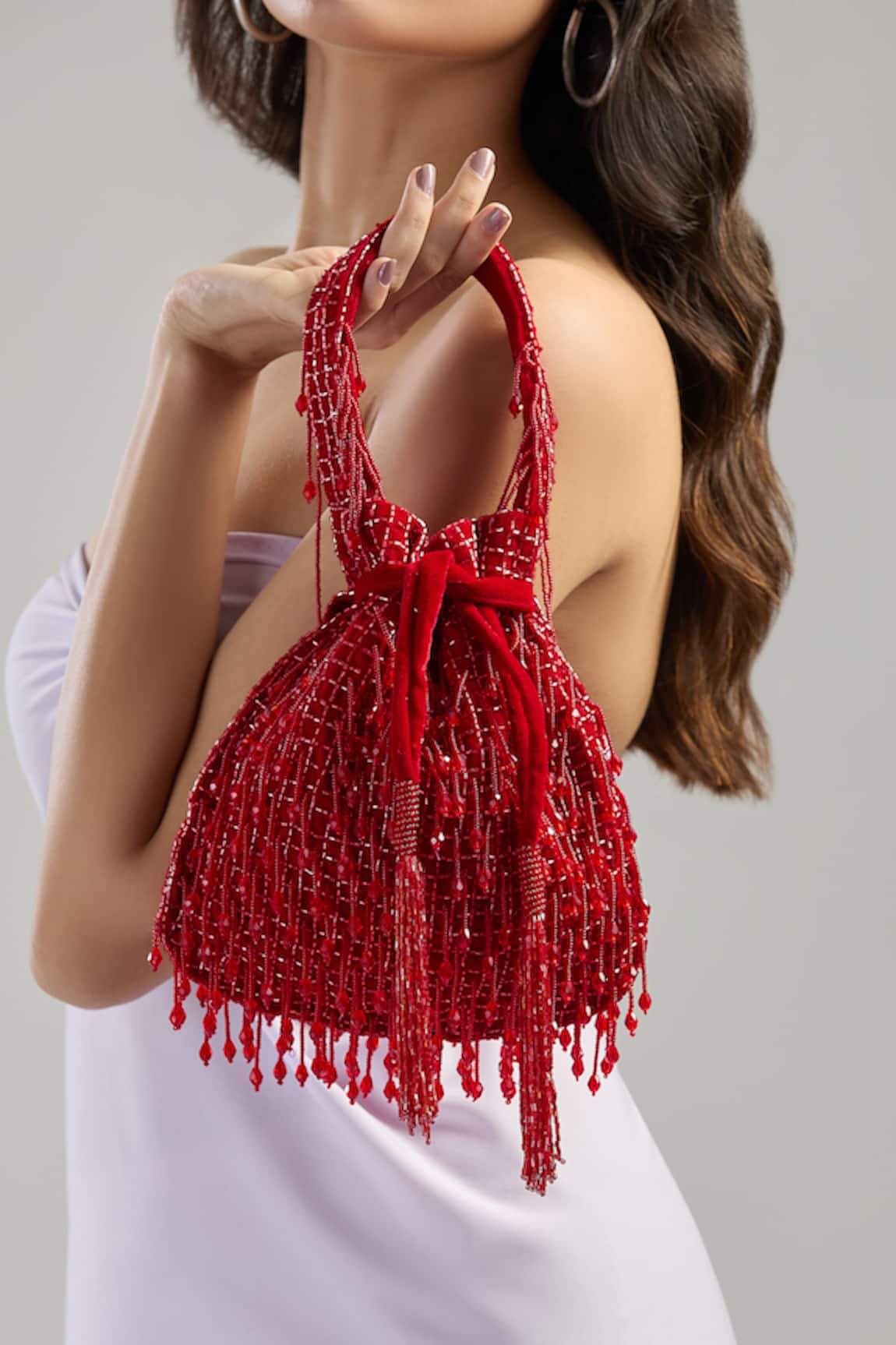 Tasna Cutdana Tassel Potli Bag 