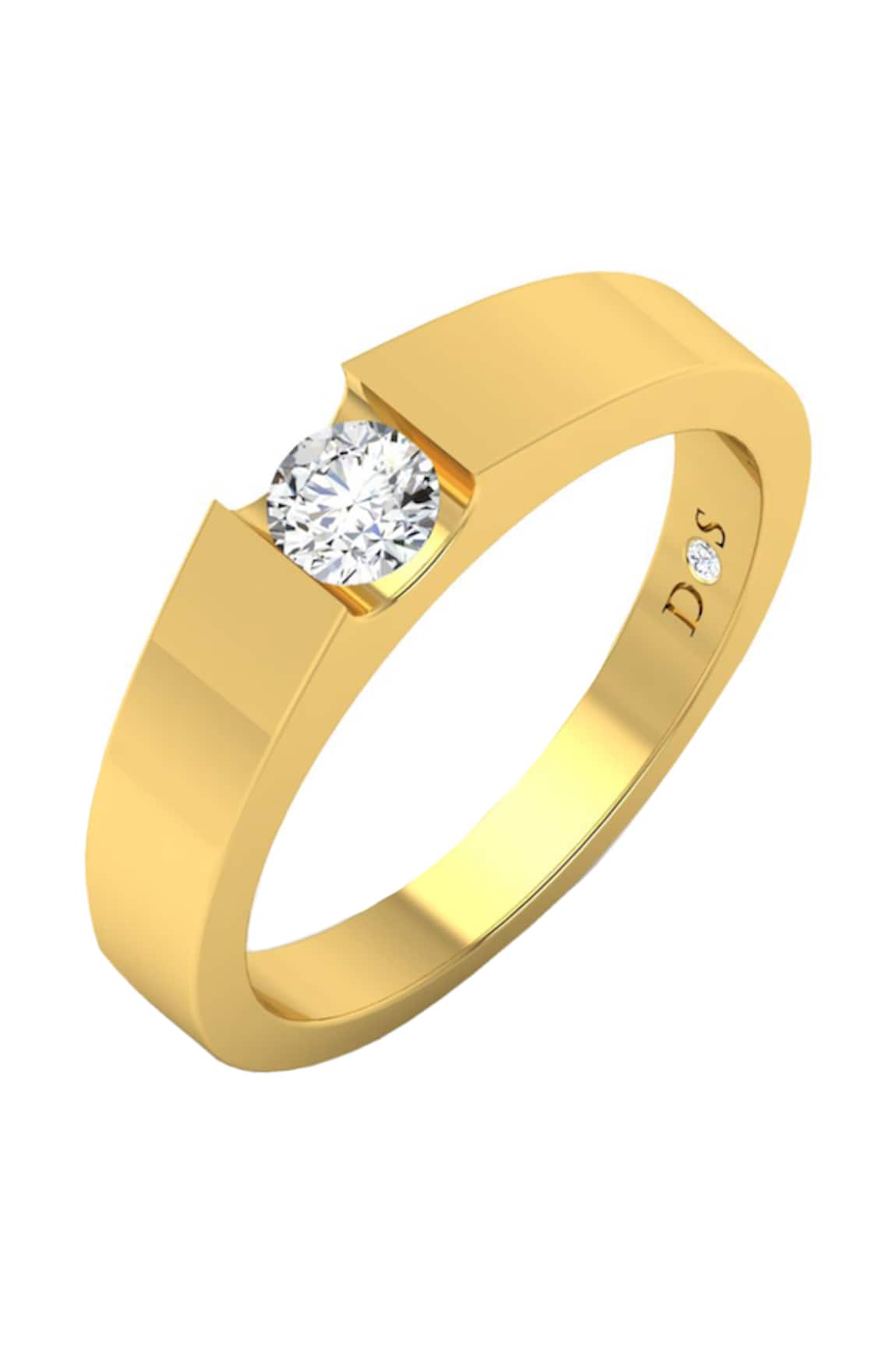 Divine Solitaires Gold Diamond Solitaire Ring 