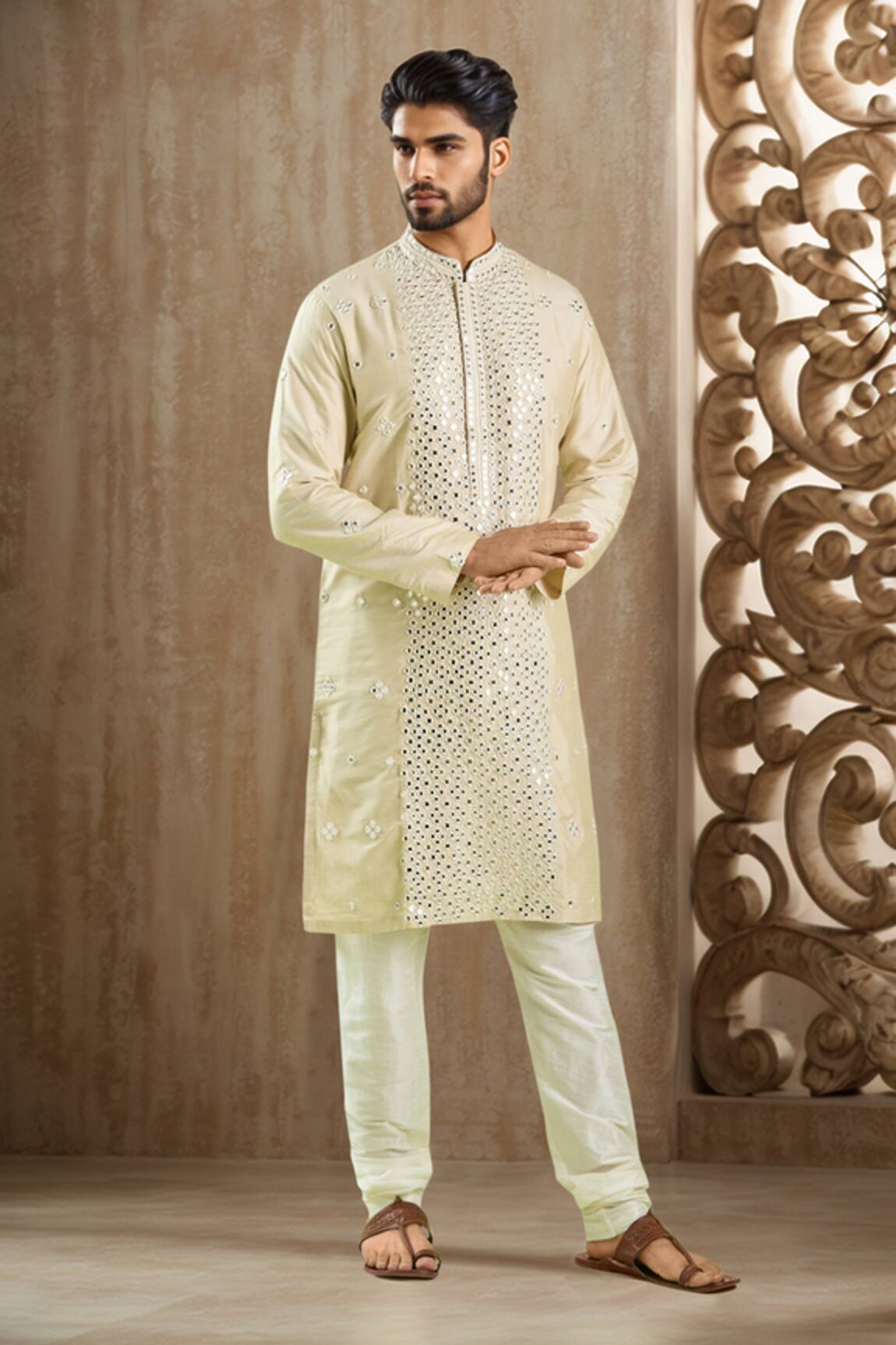Samyukta Singhania Mirror Embroidered Kurta Set 