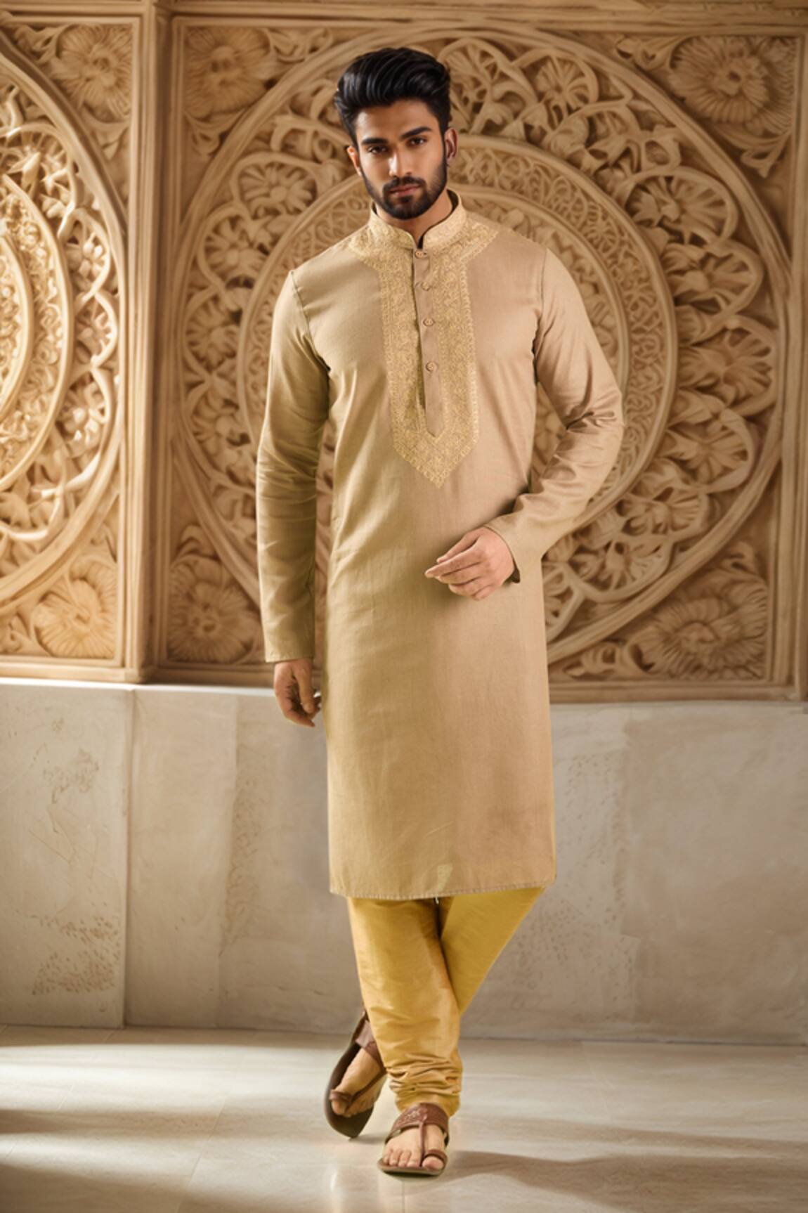 Samyukta Singhania Floral Vine Embroidered Kurta Set 