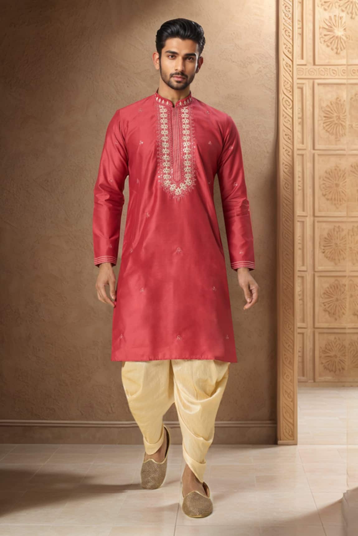 Samyukta Singhania Dori Work Embroidered Kurta Set 
