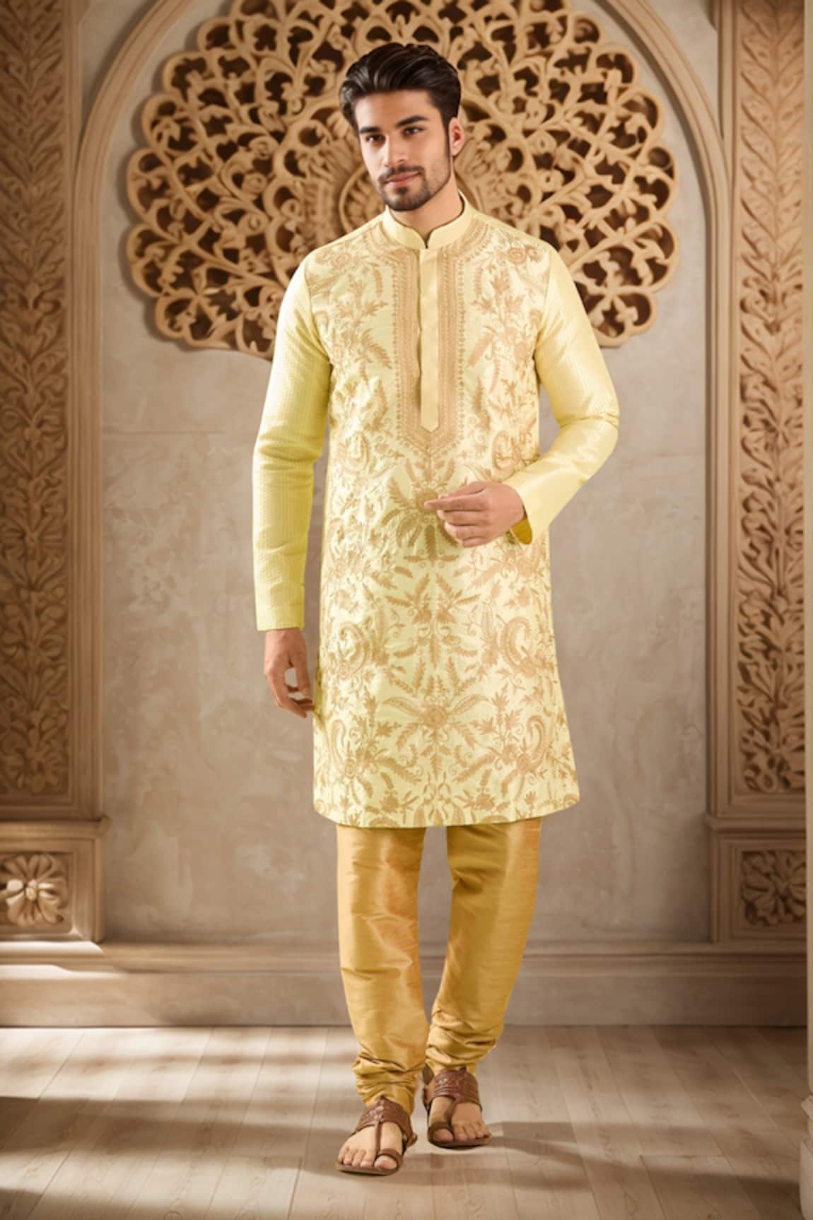 Arihant Rai Sinha Floral Bloom Embroidered Kurta Set
