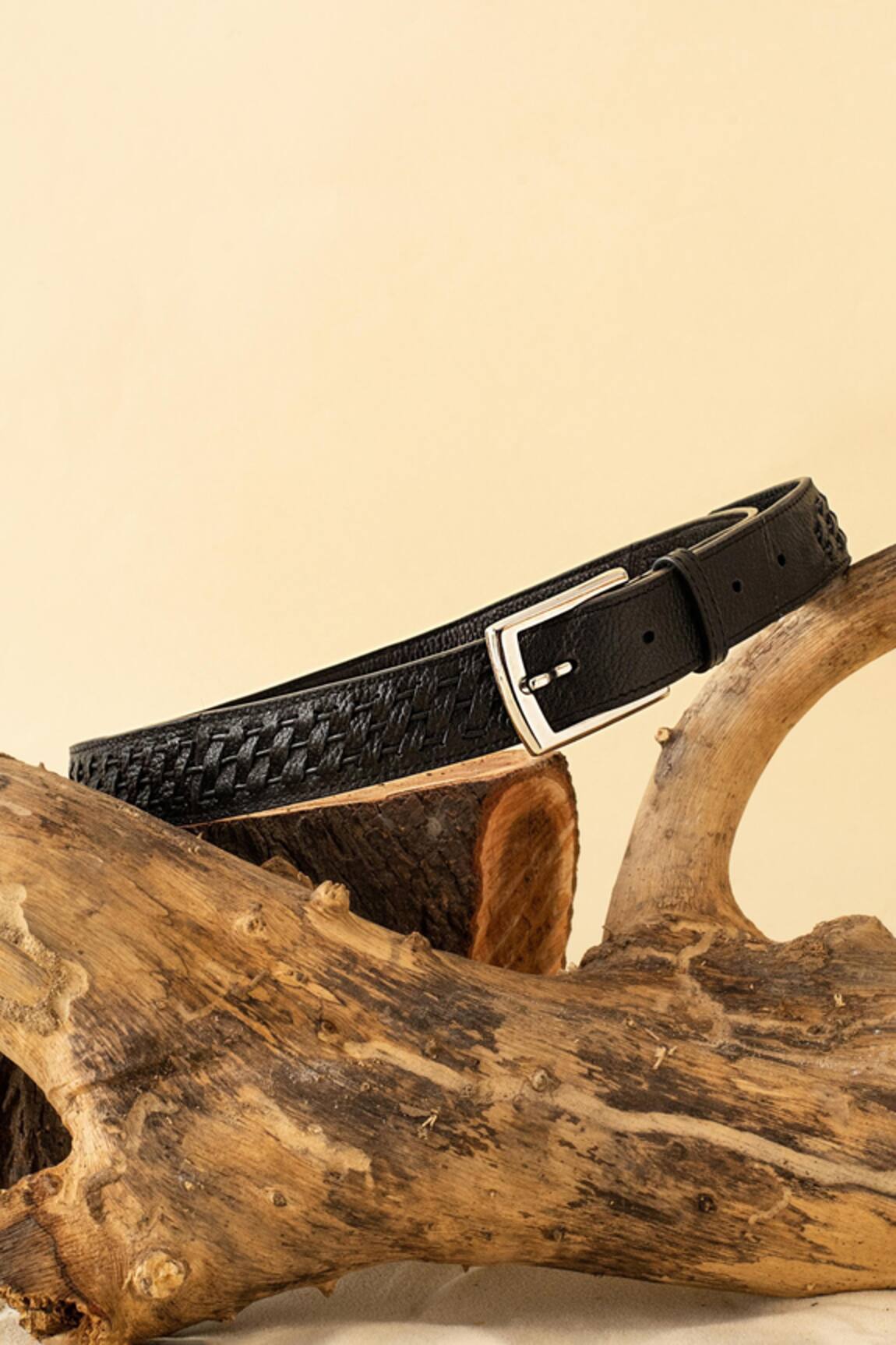 Econock Studio Handcrafted Basket Weave Leather Belt 