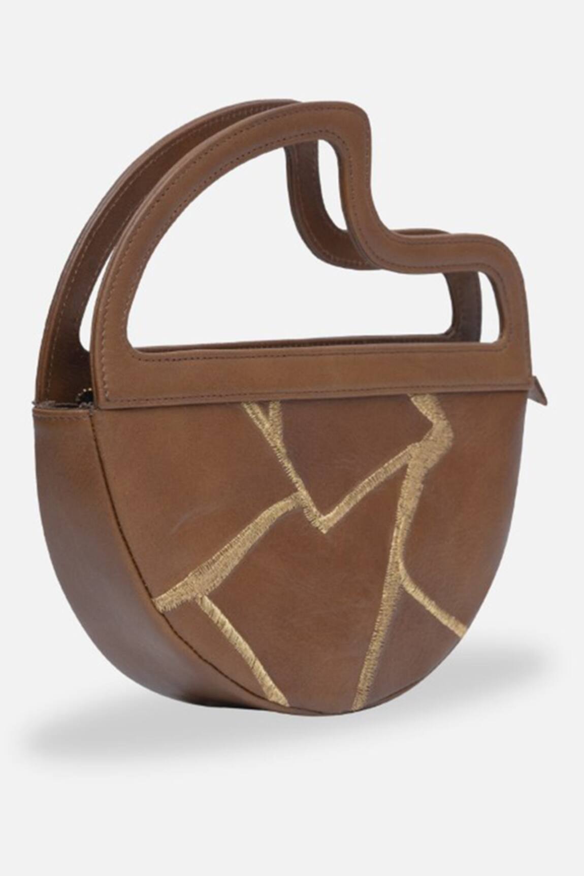 Econock Studio Kintsugi Embroidered Crescent Clutch 