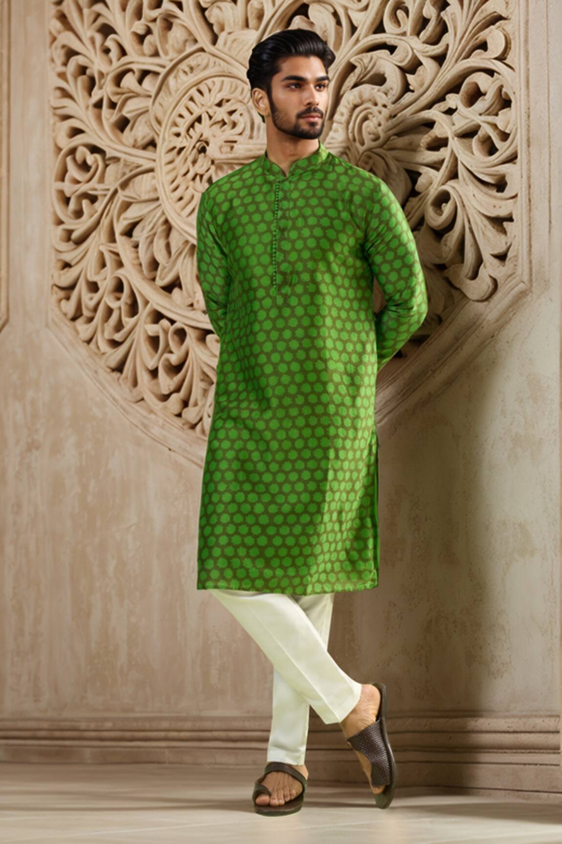 Arihant Rai Sinha Abstract Print Cotton Kurta Set 