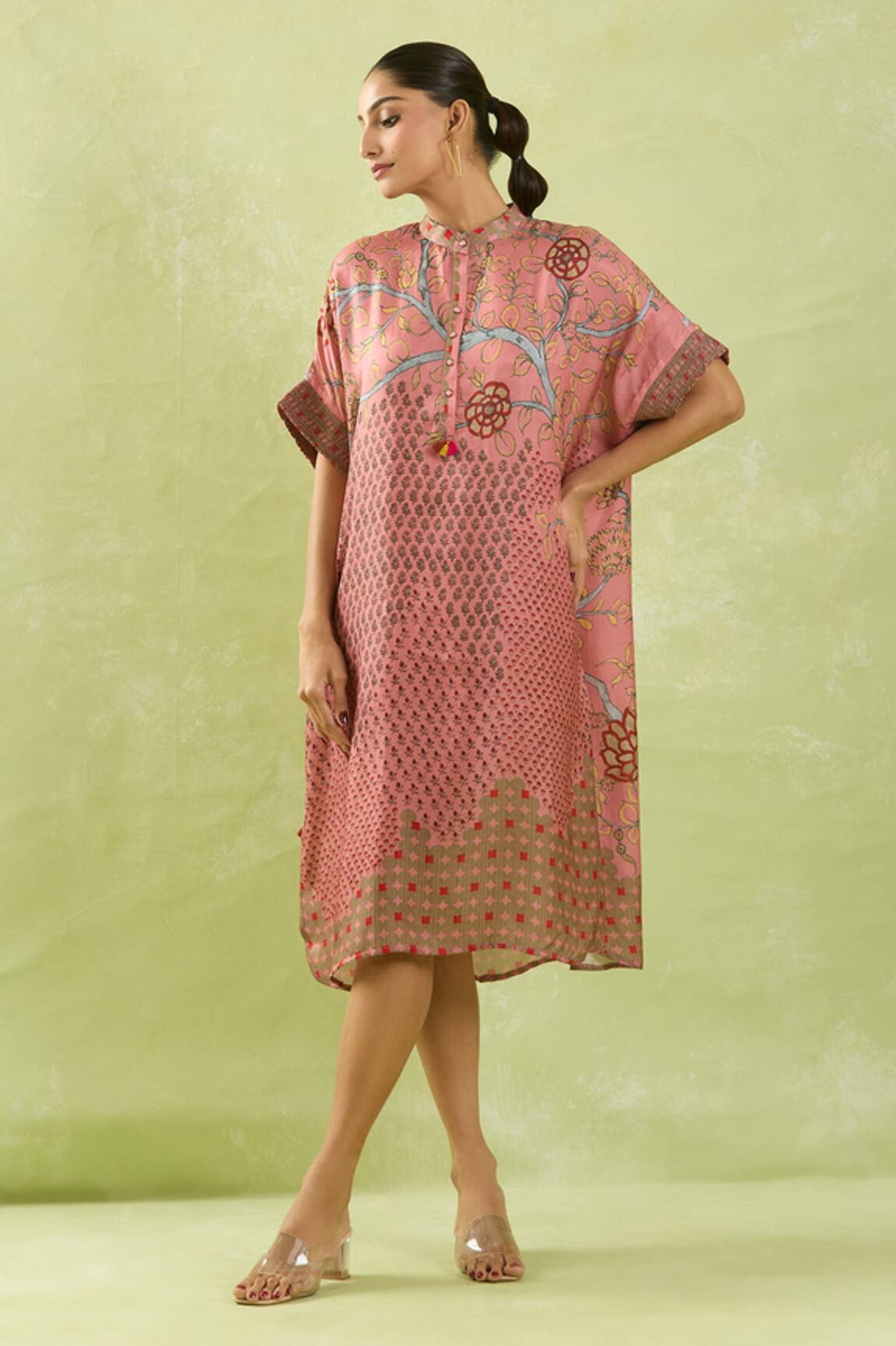 Shraddha Rambhia Floral Vine Printed Midi Dress 