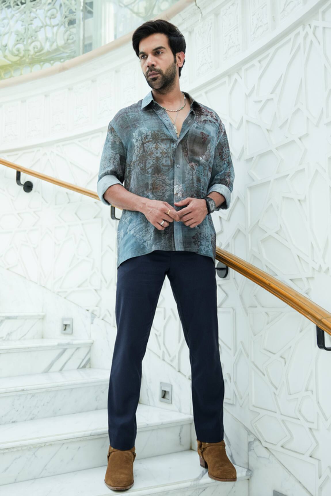 Nirmooha Chiffon Printed Shirt & Pant Set 