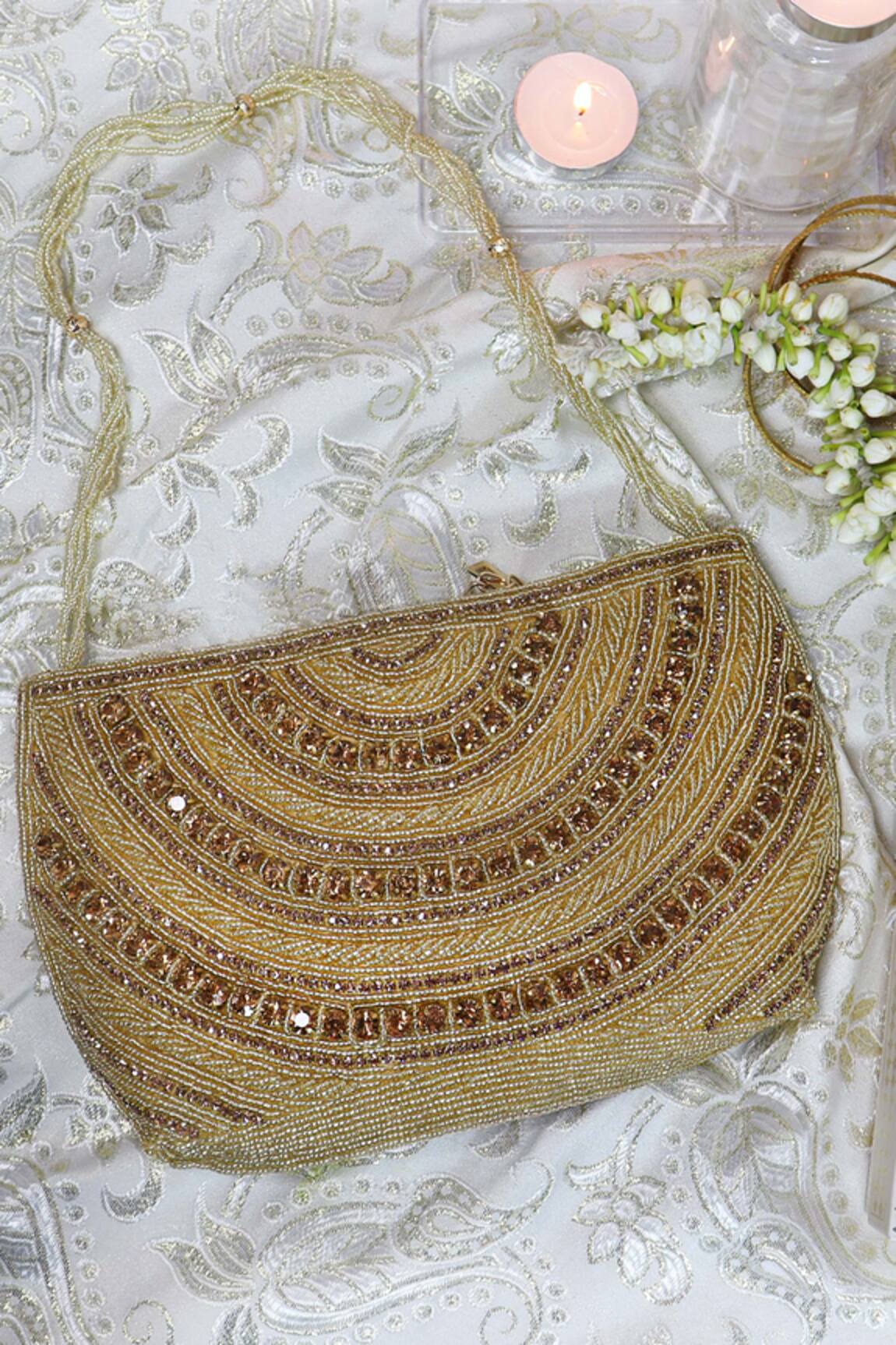Soho Boho Studio By Aarti Thakur Geometric Embellished Handbag