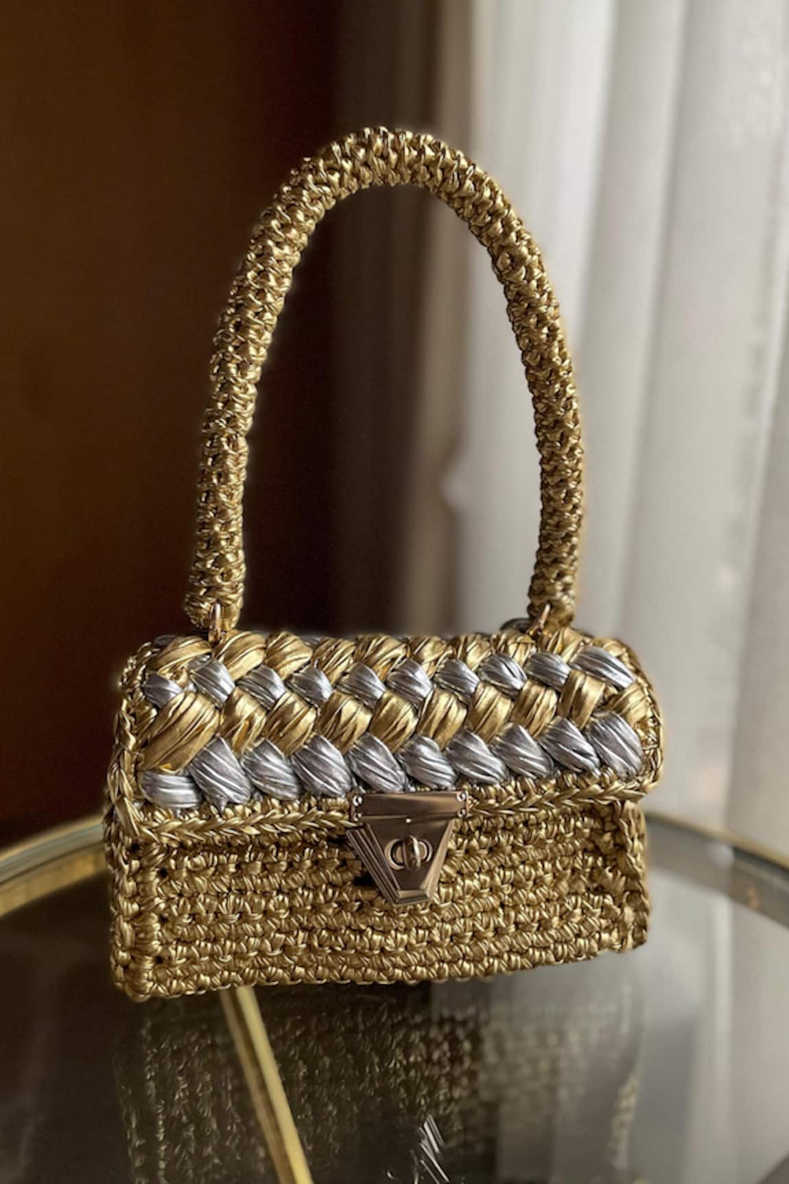 BIJIT Braided Texture Handbag 