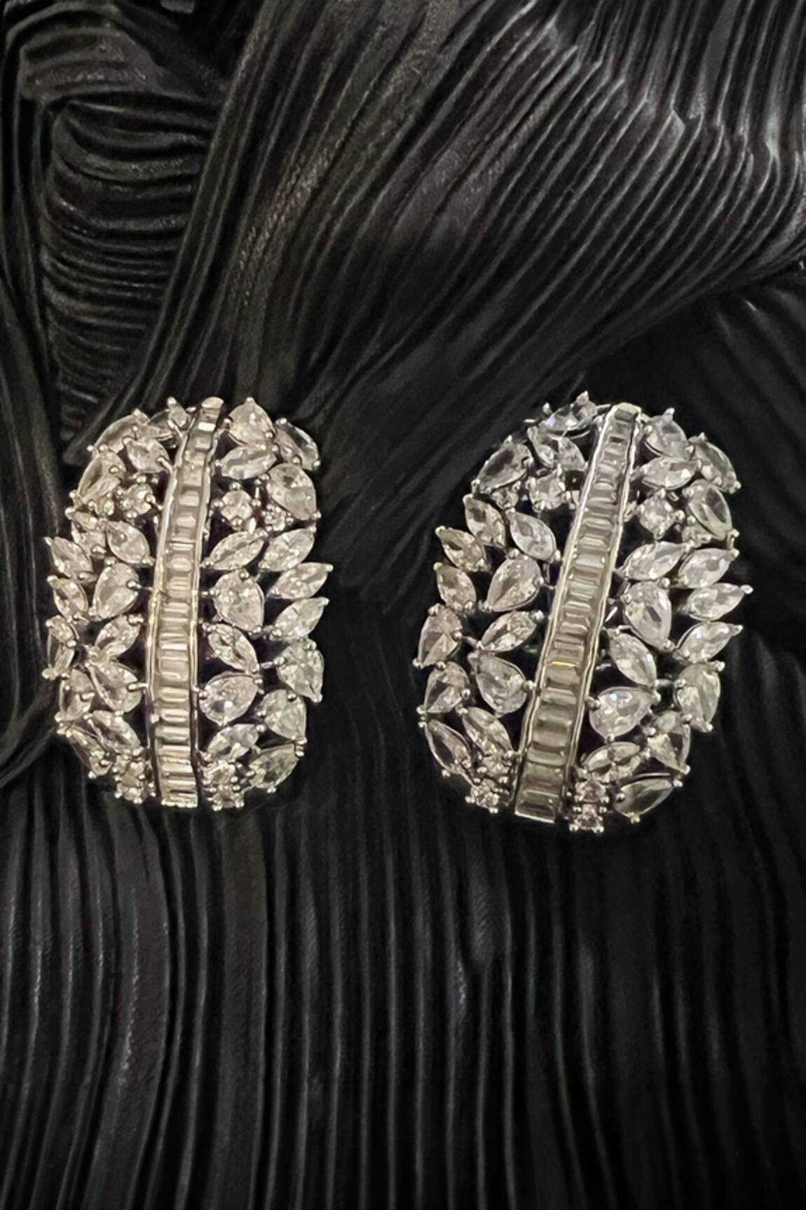 Nayaab By Sonia Queens Cascade Diamond Studded Hoops