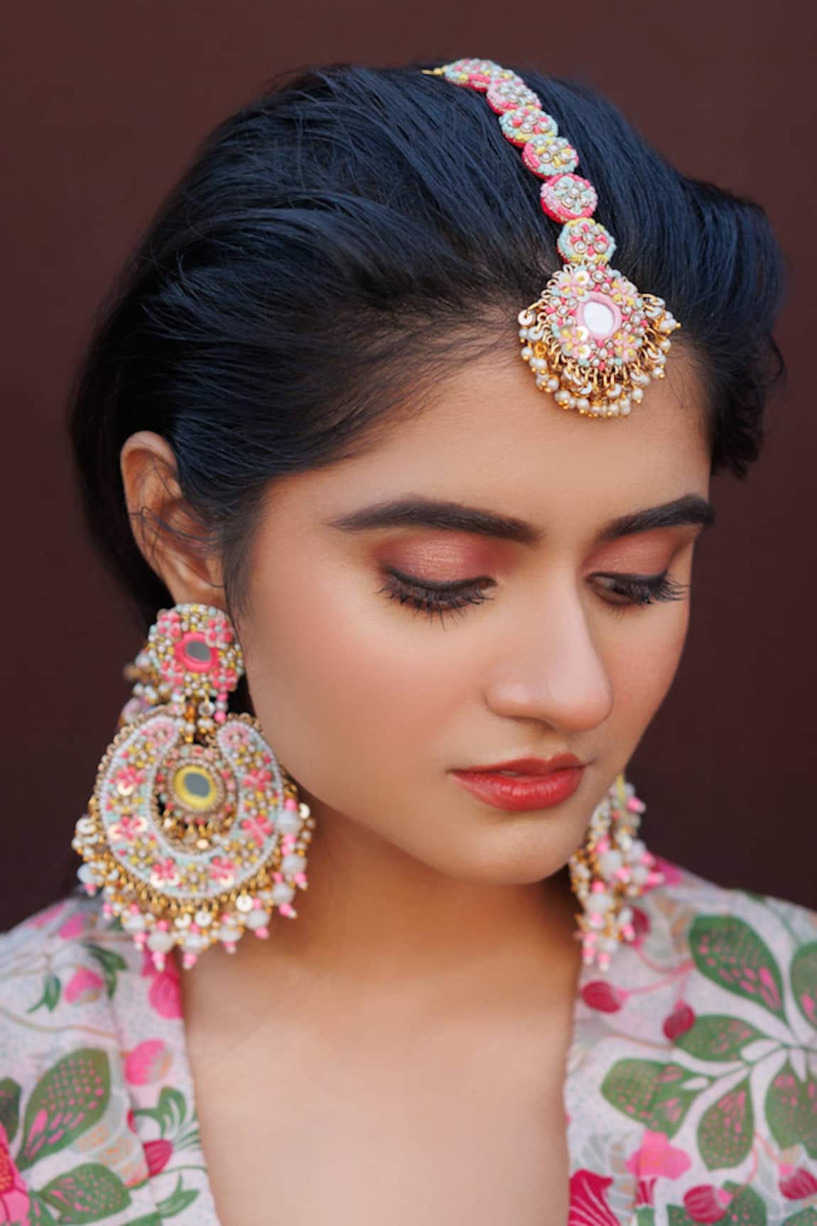 Kanyaadhan By Dhirajaayushi Floral Embroidered Jewellery Set